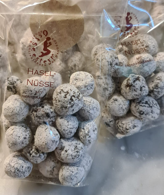 Schoko-Haselnüsse mit Honigkaramell
